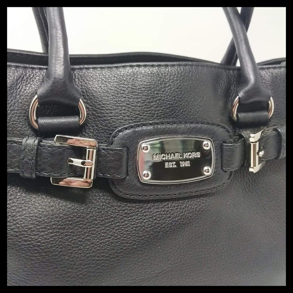Michael Kors Hamilton East West Satchel Black - Picture 2 of 10
